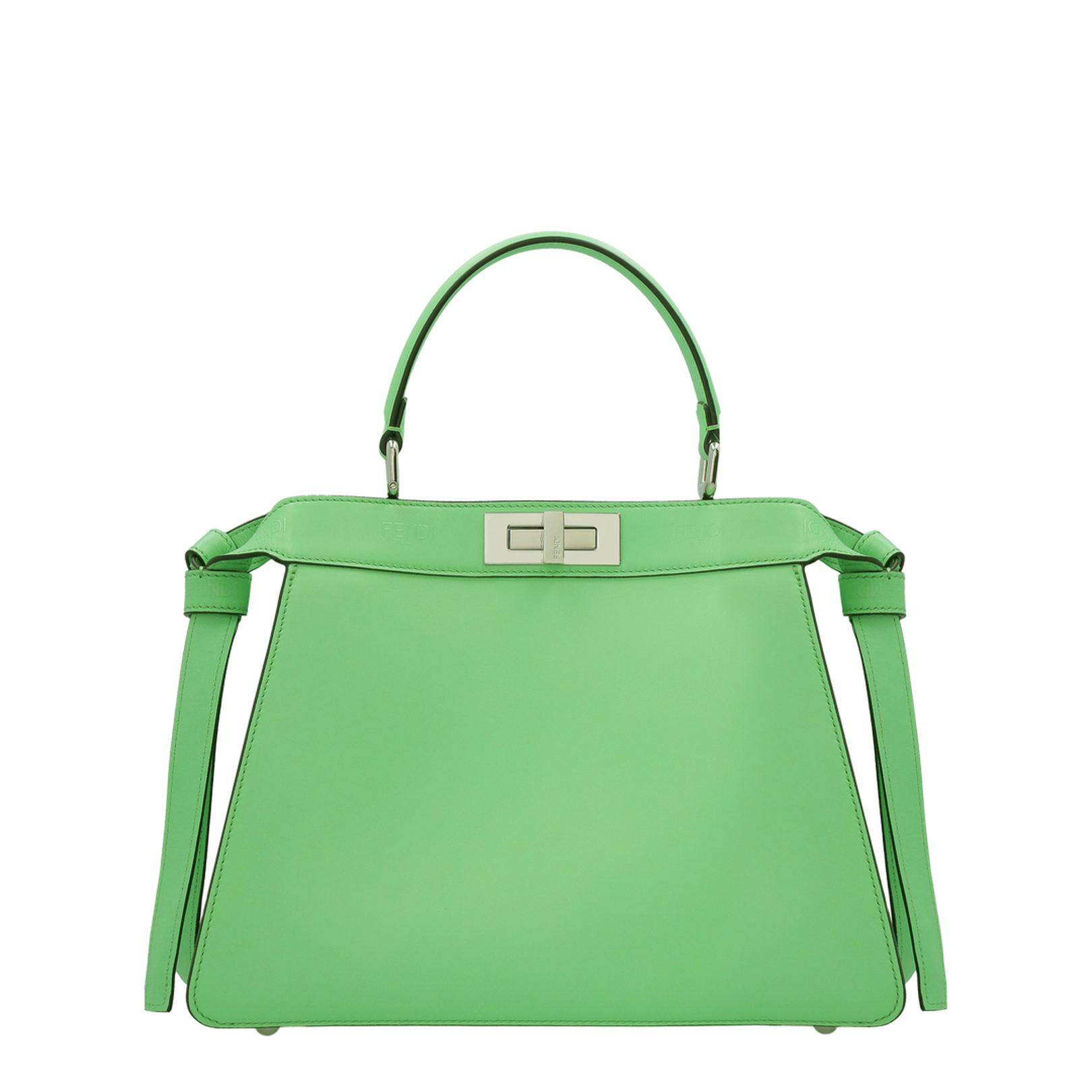 Peekaboo Mini Leather Top Handle Bags - Pastel Green