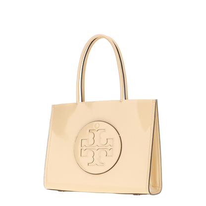 Cream Synthetic Leather Ella Bio Small Shopping Bag