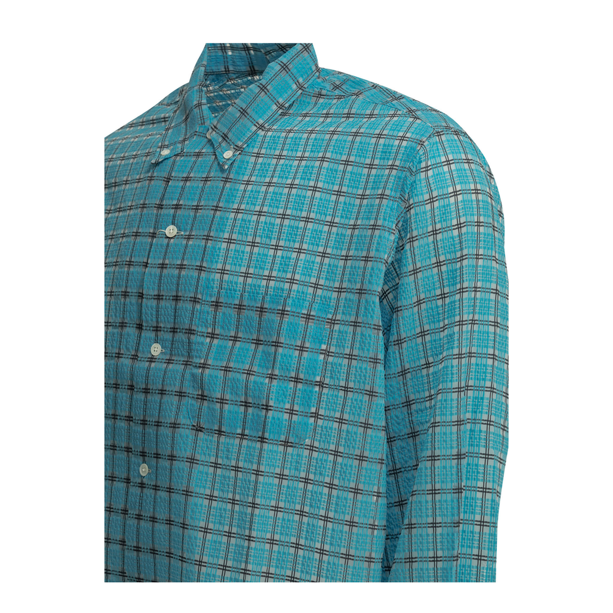 MAYFEYR - Beams Plus - Open Bd Nylon Airy Plaid Casual Shirt - 3811192413970