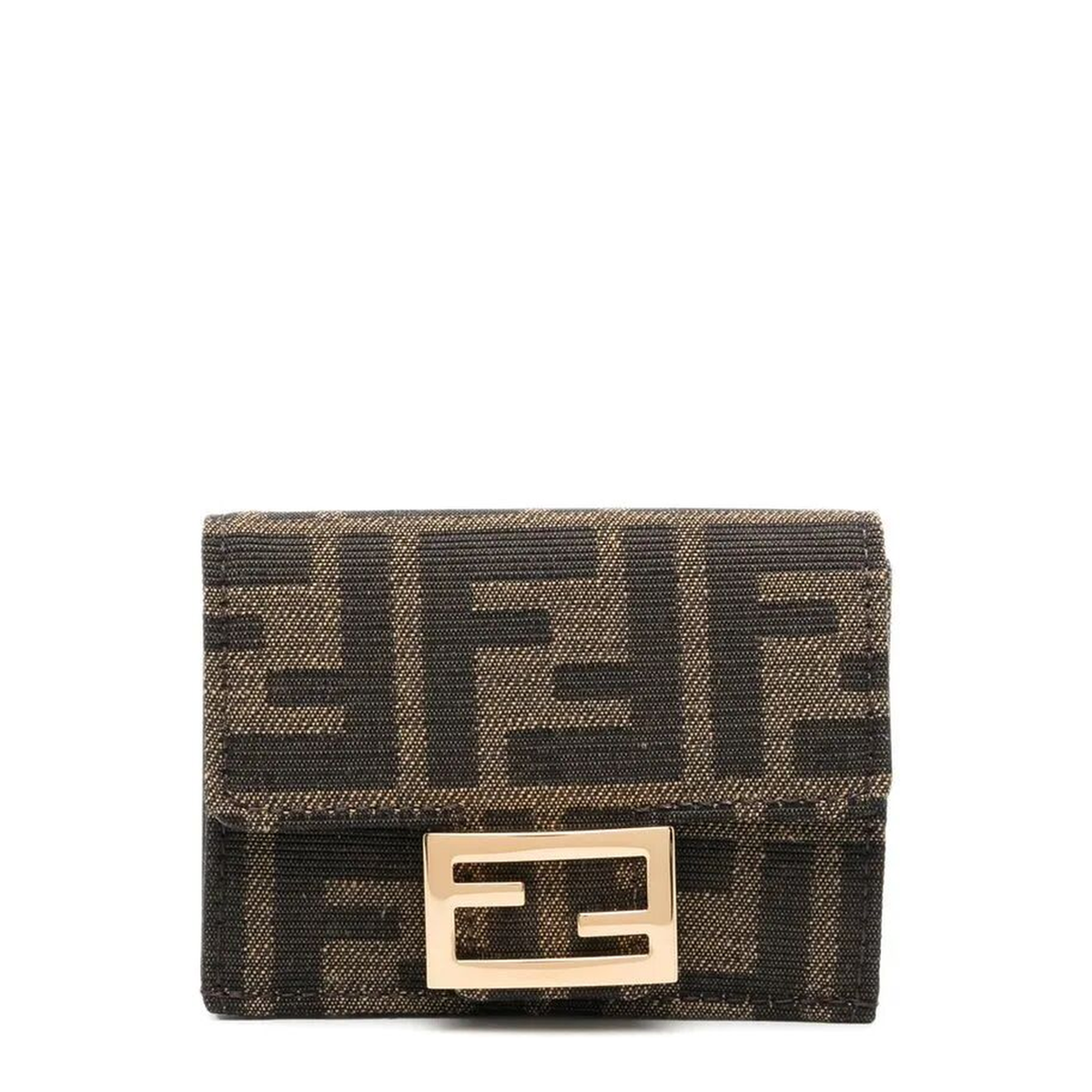 Baguette FF Jacquard Wallet - Brown