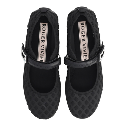 Low Babies Ballerina Flats in Embossed Fabric