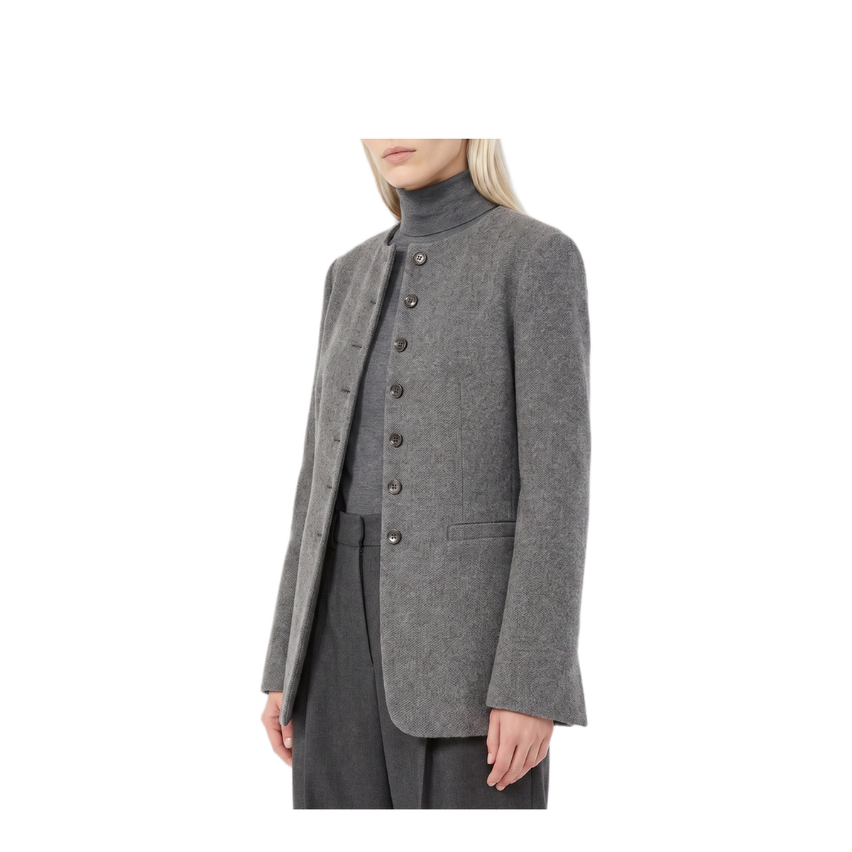 MAYFEYR - Max Mara - Dark Grey Crew Neck Falla Jacket - 262104609260010313025