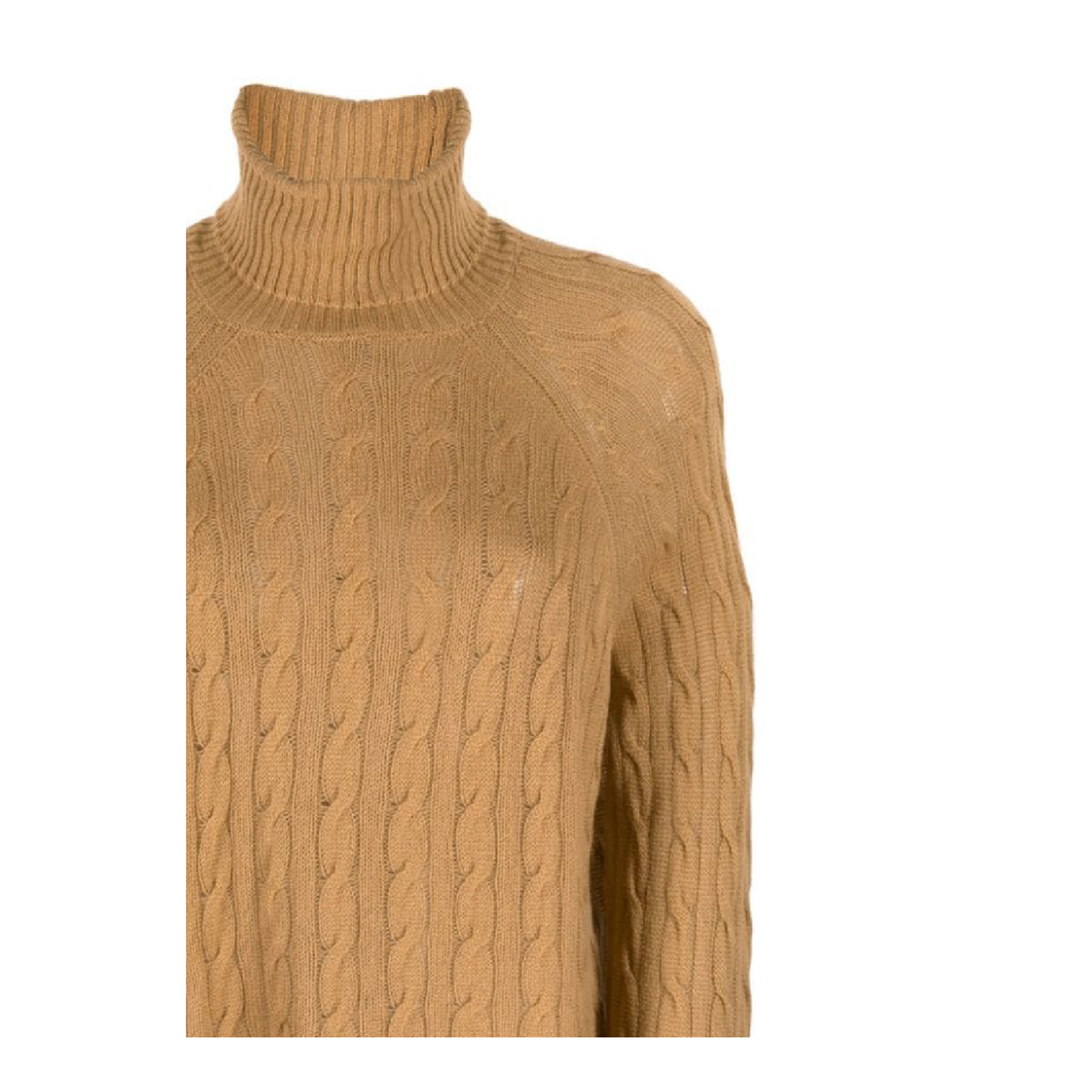 Braided Turtleneck Sweater