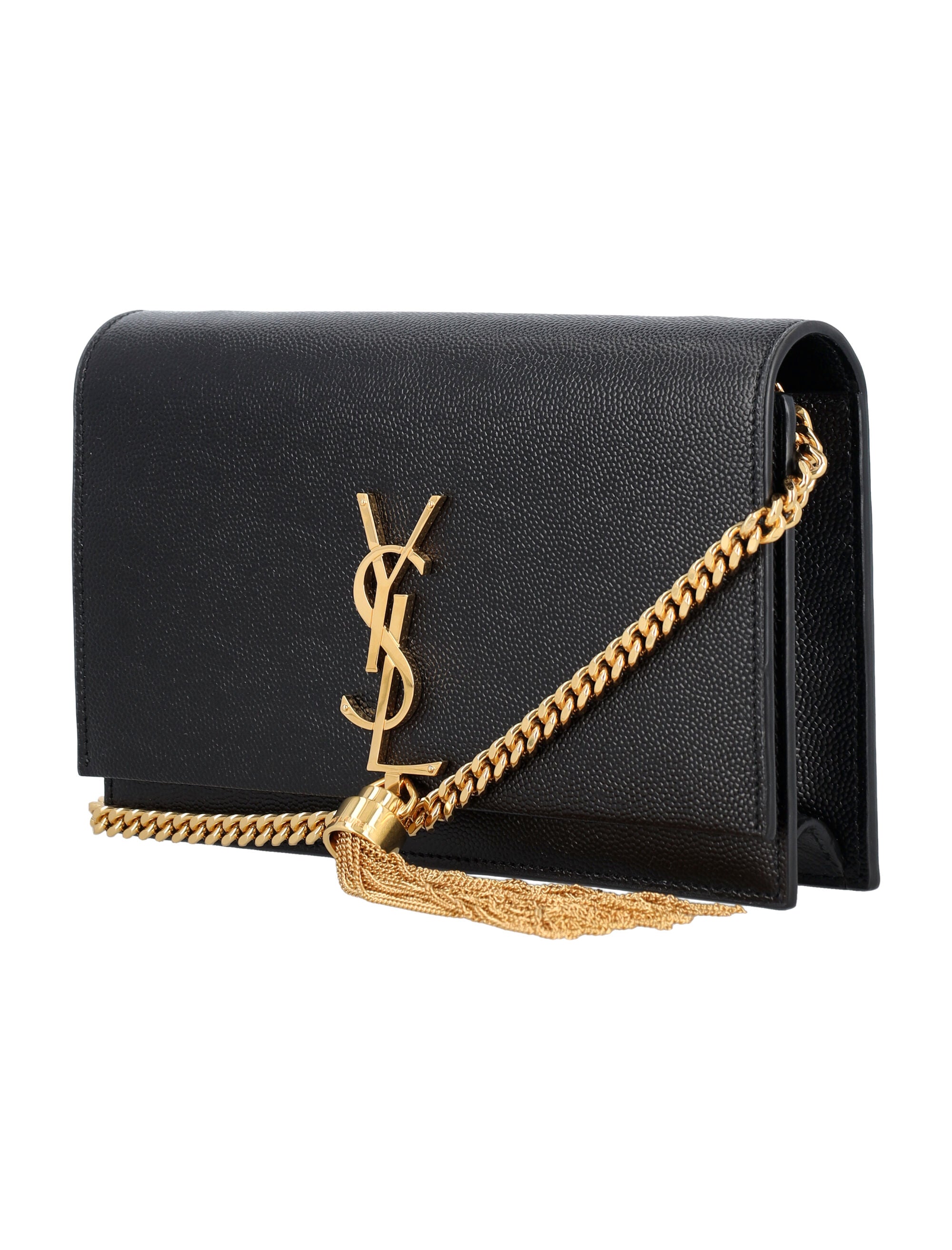 Kate Tassel Chain Wallet, Gold Hardware