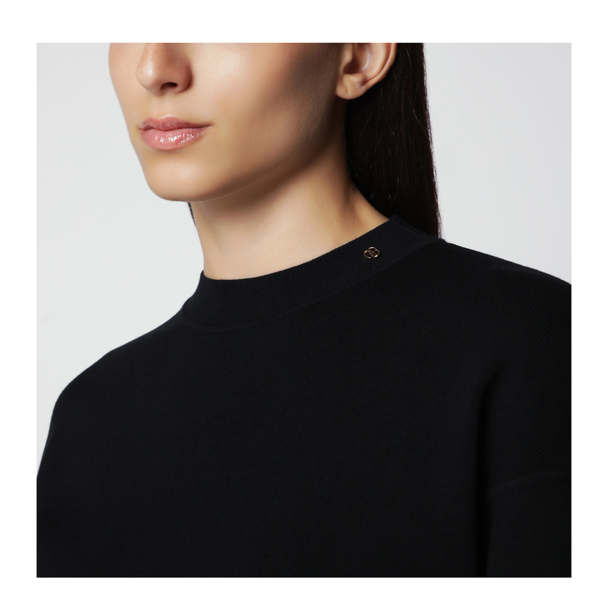 MAYFEYR - Anine Bing - Black Viscose Blend Knit Sweater - A-08-12717VIBLK26