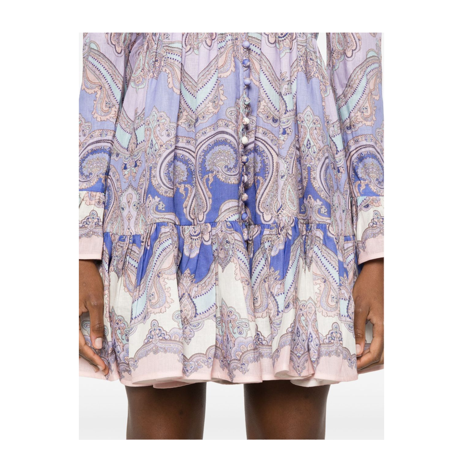 Maxine Printed Linen Mini Dress