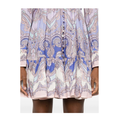 Maxine Printed Linen Mini Dress