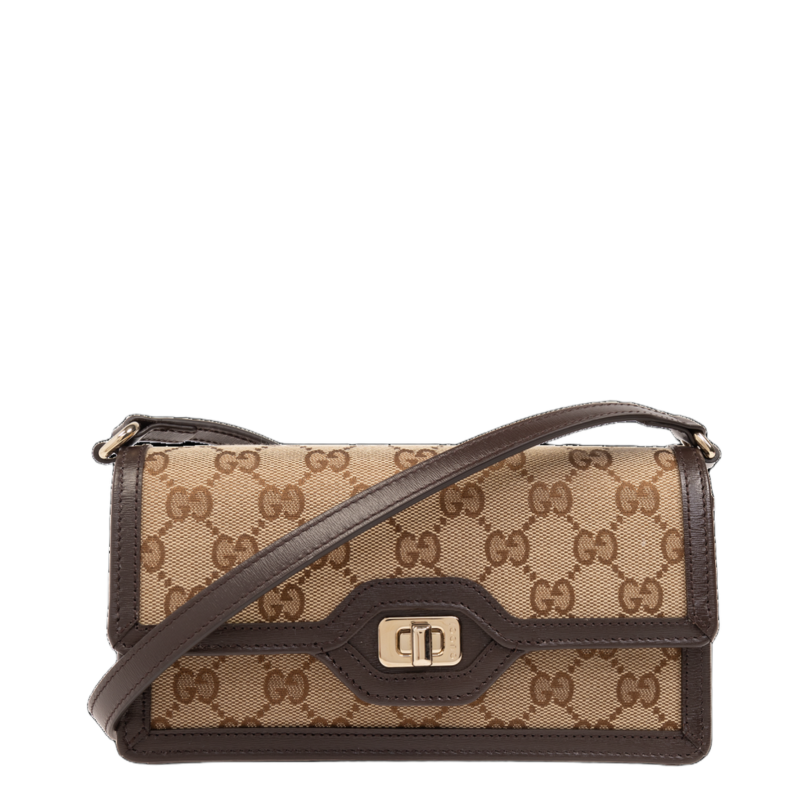 Horsebit 1955 Small Exotic Leathers Shoulder Bag - Brown
