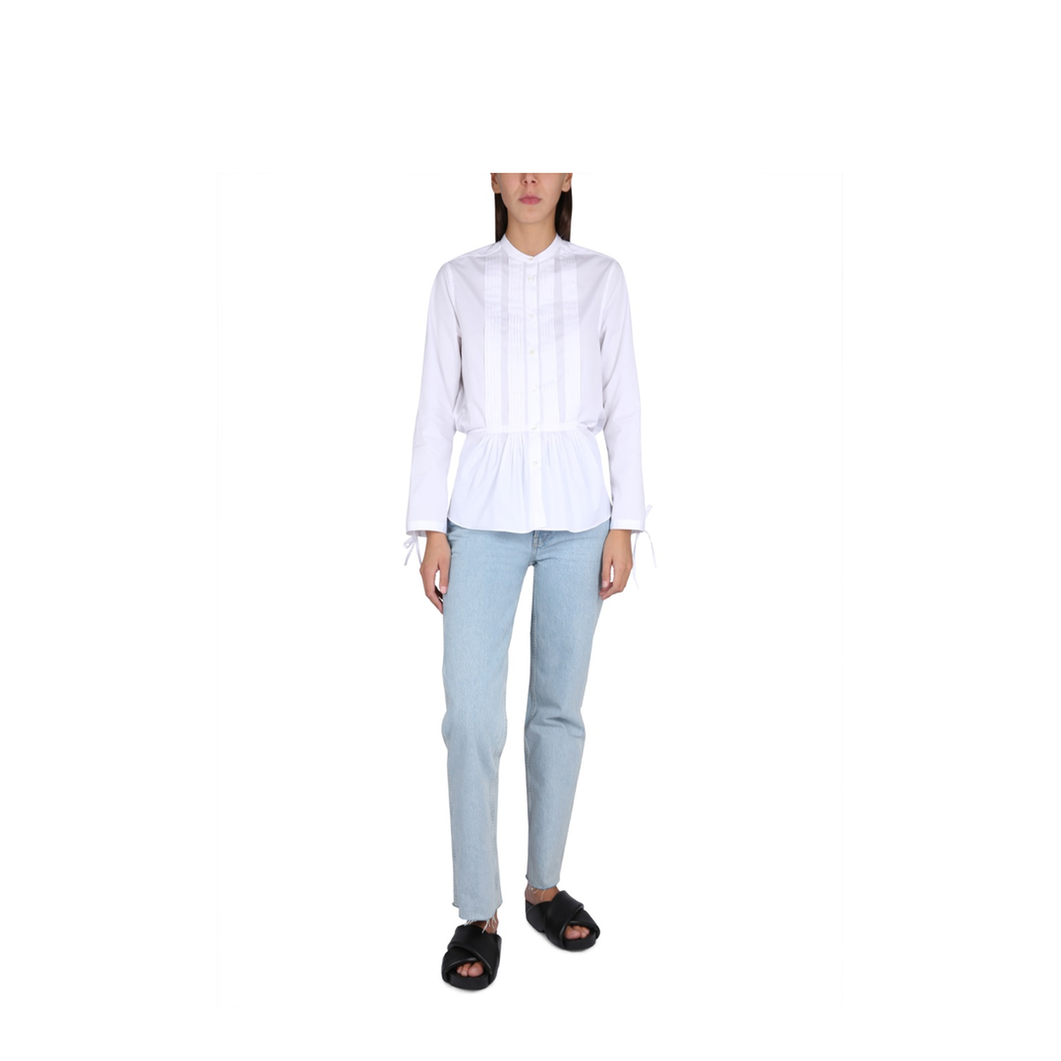 MAYFEYR - ASPESI - Korean Collar Shirt - 5446C11807072