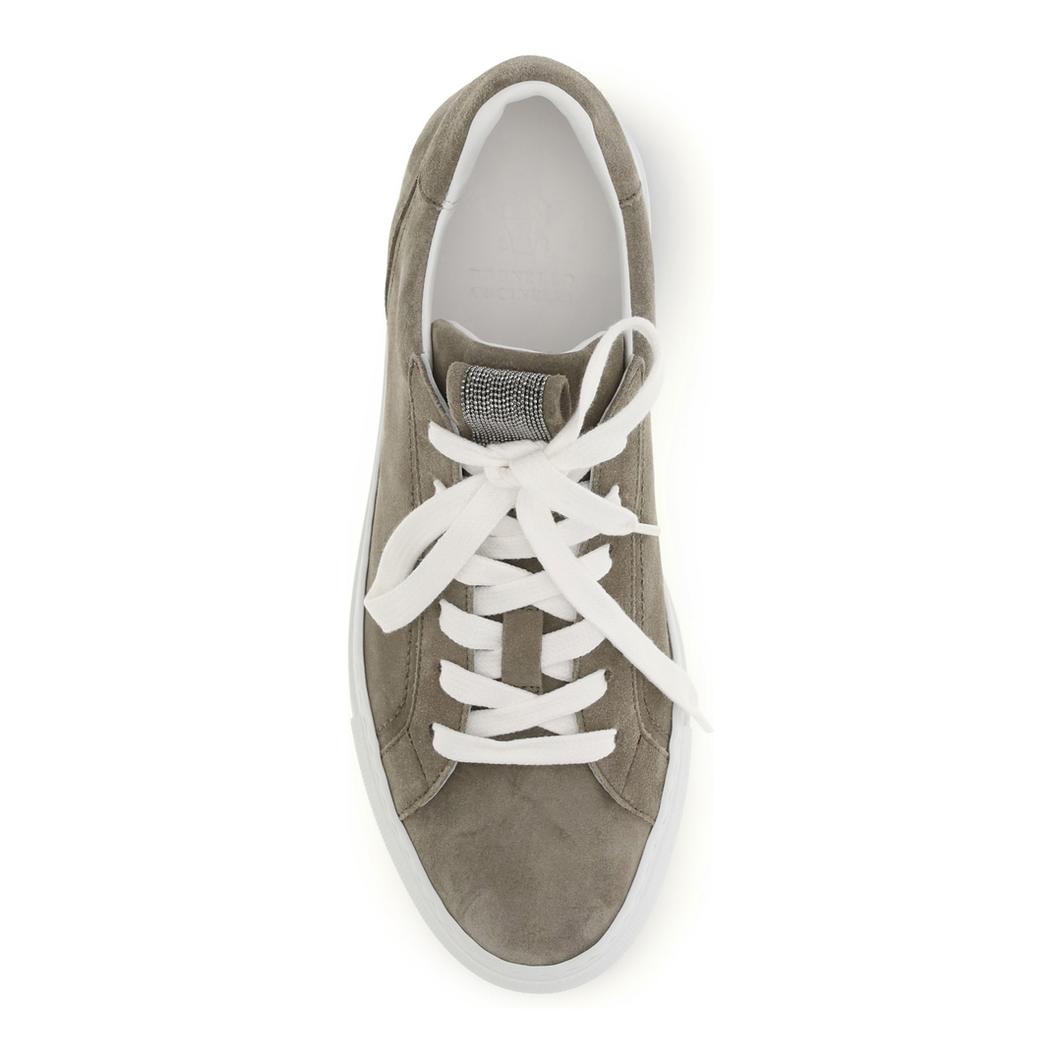 MAYFEYR - Brunello Cucinelli - Suede Sneakers With Precious Loop - MZSFG2525