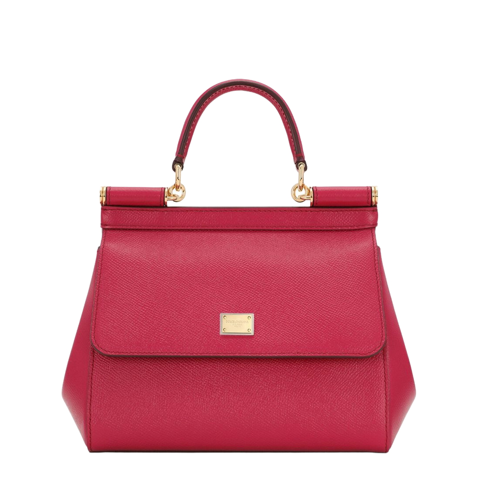 Medium Sicily Handbag in Fuchsia