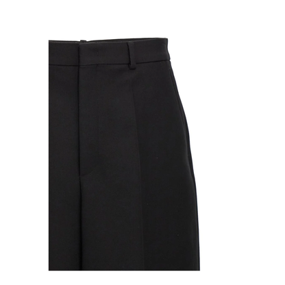 Black Wool Blend Pant