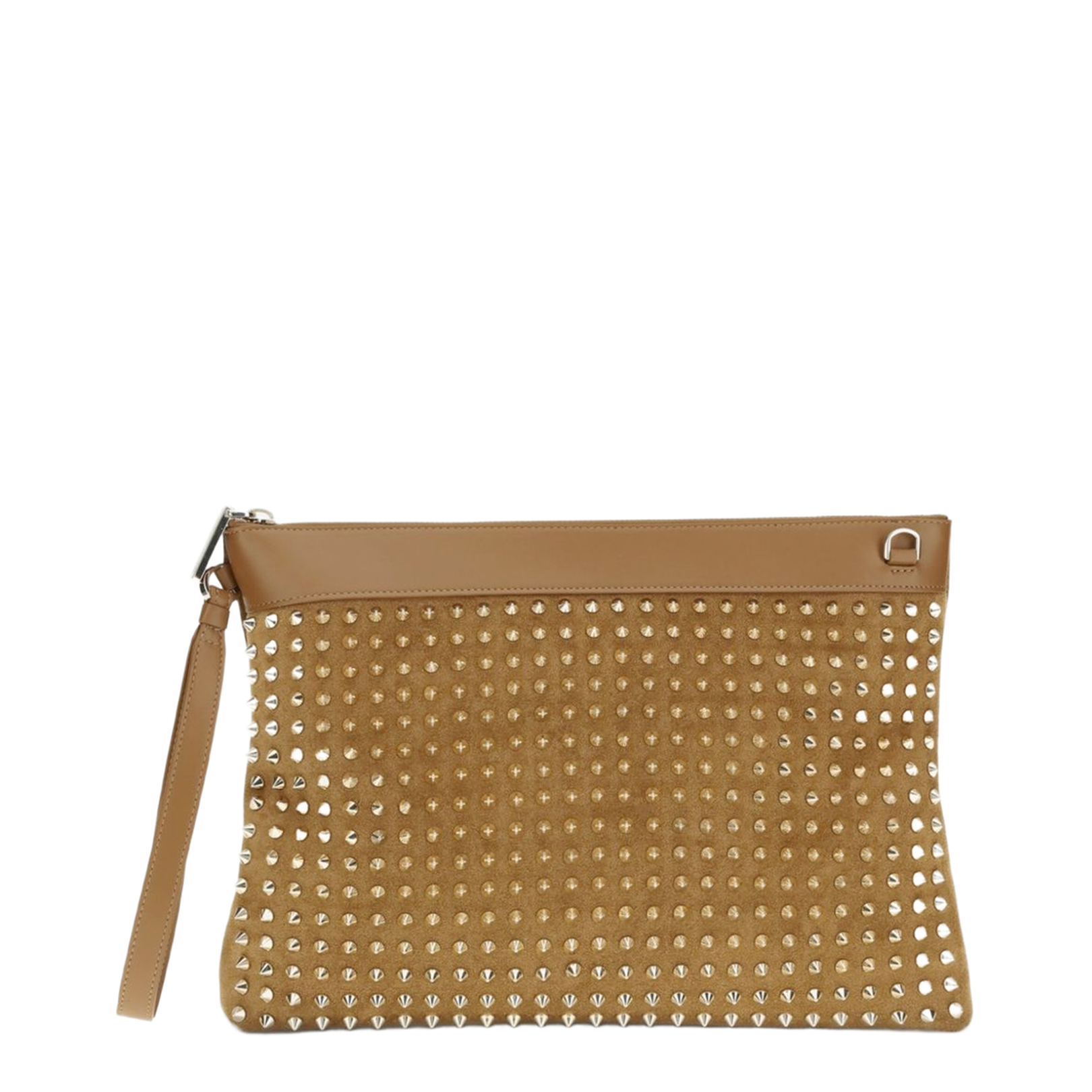Funky Pouch - Reversed Calf Leather and Spikes