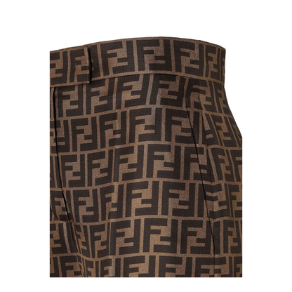 Trousers Silk Brown