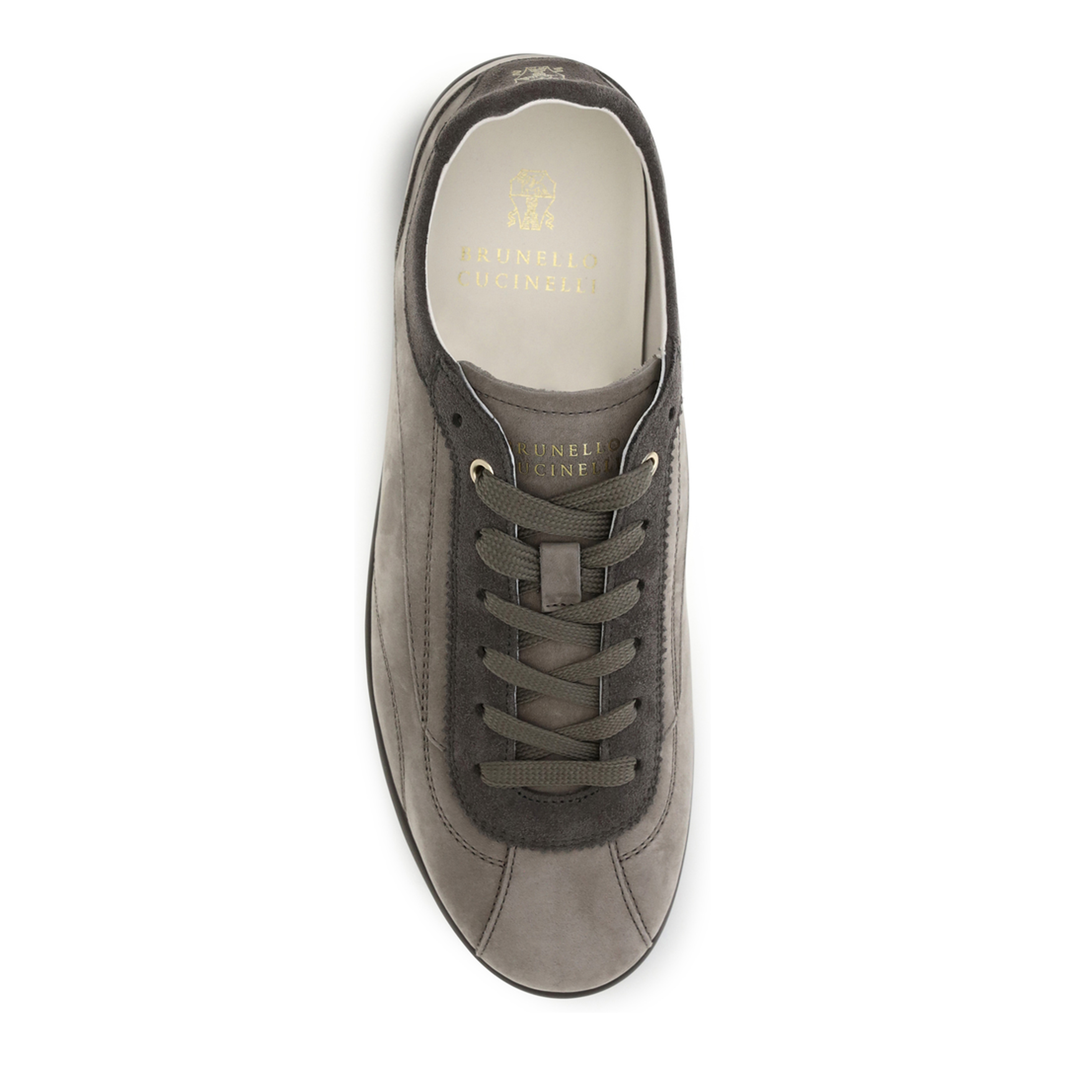 MAYFEYR - Brunello Cucinelli - Nubuck And Suede Sneakers With Slim Sole - MZUKRED337CMR16