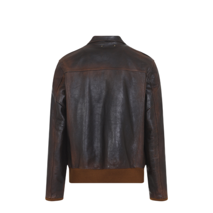 MAYFEYR - Golden Goose - Leather Bomber Jacket - GMP02502P00228855381
