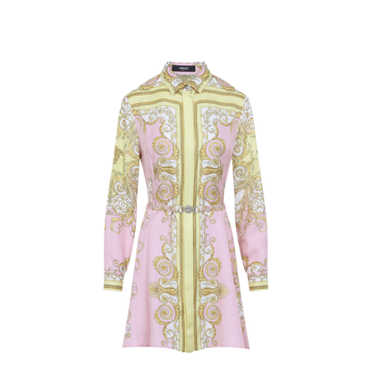 Printed Twill Shirt Dress