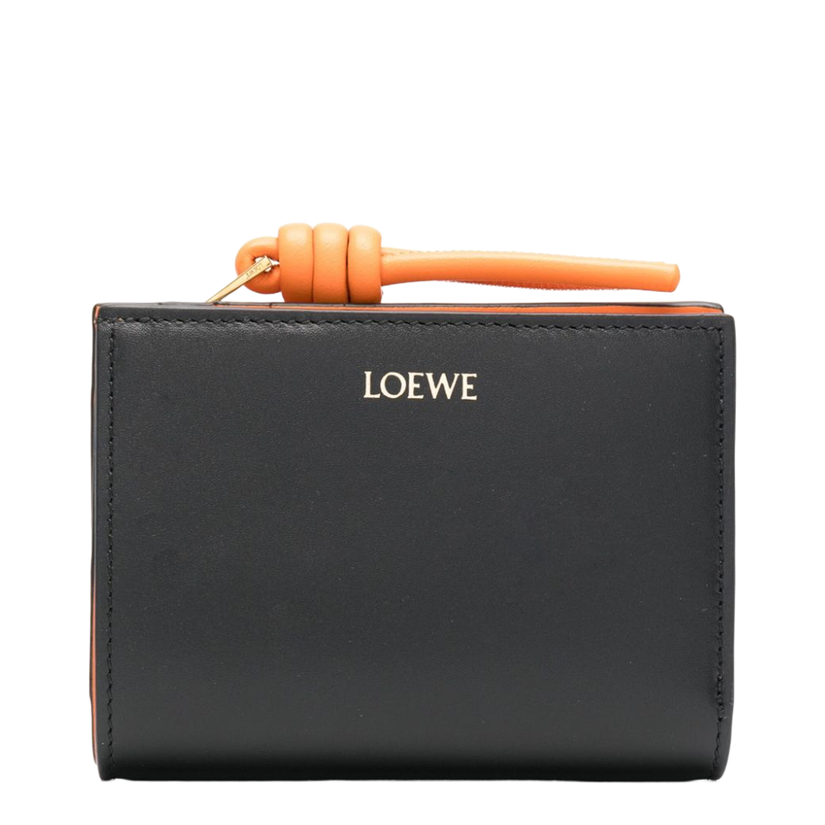 Knot Compact Wallet in Shiny Nappa Calfskin Multicolor