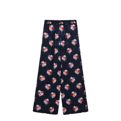 Dark Blue Silk Pyjama Trousers