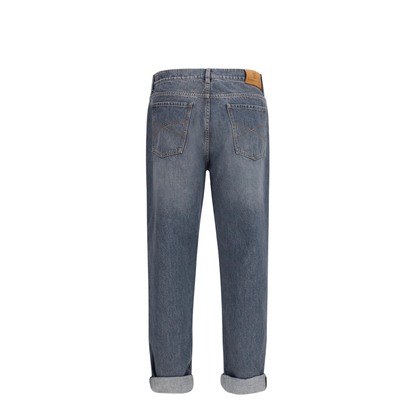 MAYFEYR - Brunello Cucinelli - Straight-Leg Turn-Up Jeans - M229PO2090