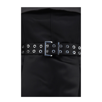 MAYFEYR - Ganni - Short Satin Dress With A Full Skirt - A1030437