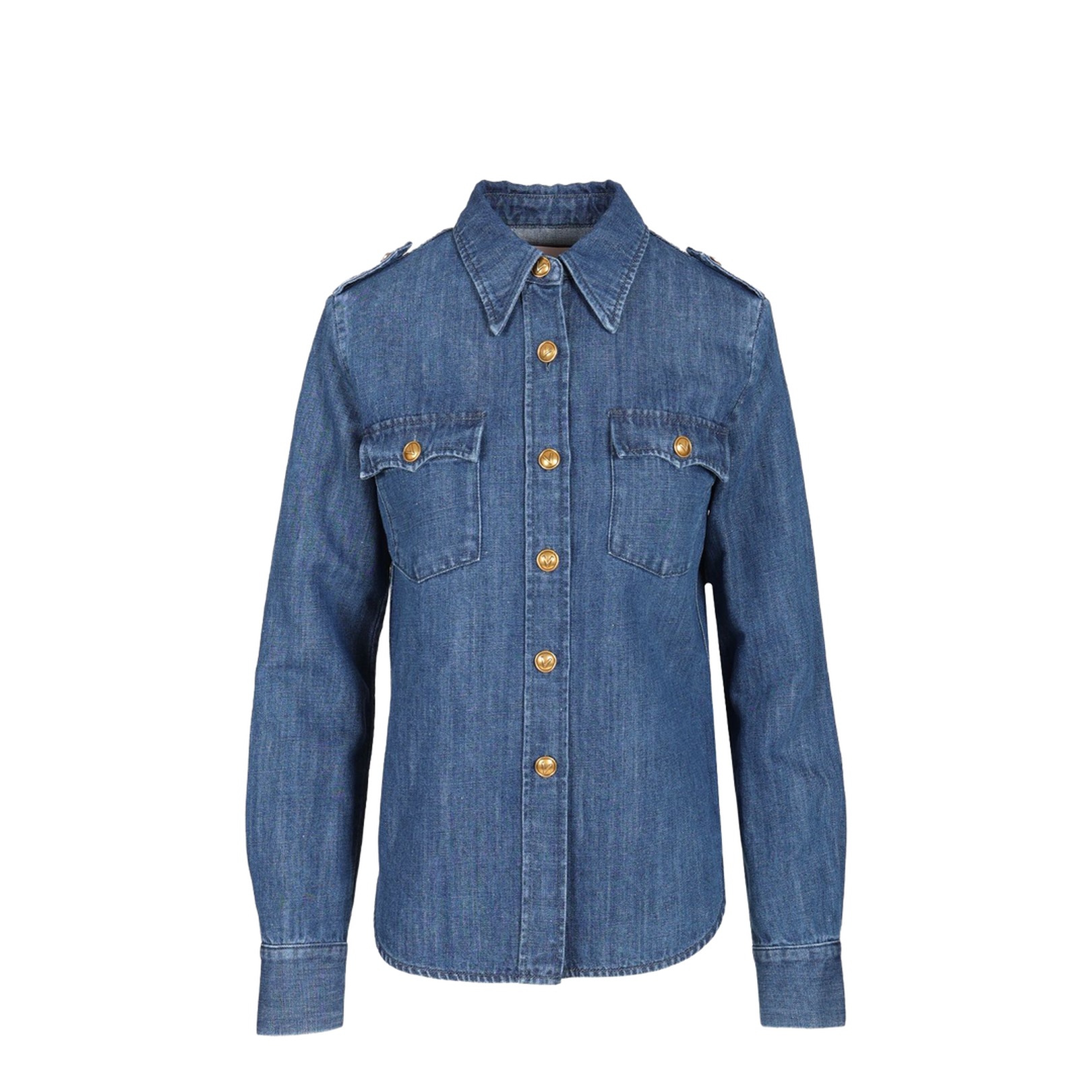 Lightweight Denim Shirt In Blue