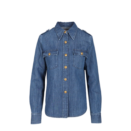 Lightweight Denim Shirt In Blue
