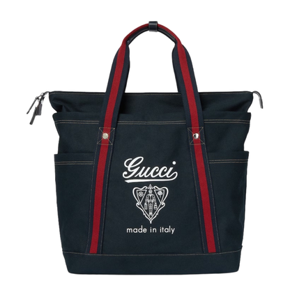 Printed Canvas Large Tote Bag
