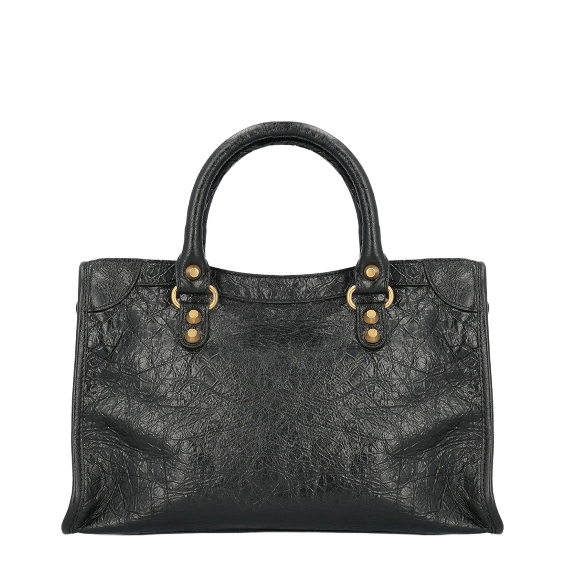 Le City Small Arena Storico Lambskin Shoulder Bag - Black