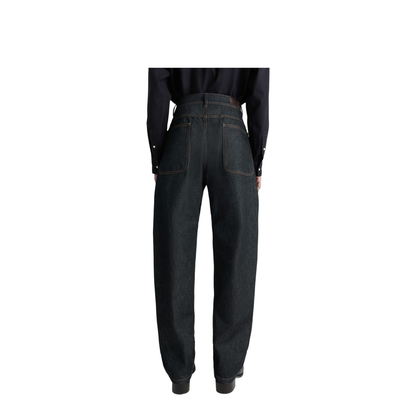 Twisted Denim Cotton Jeans