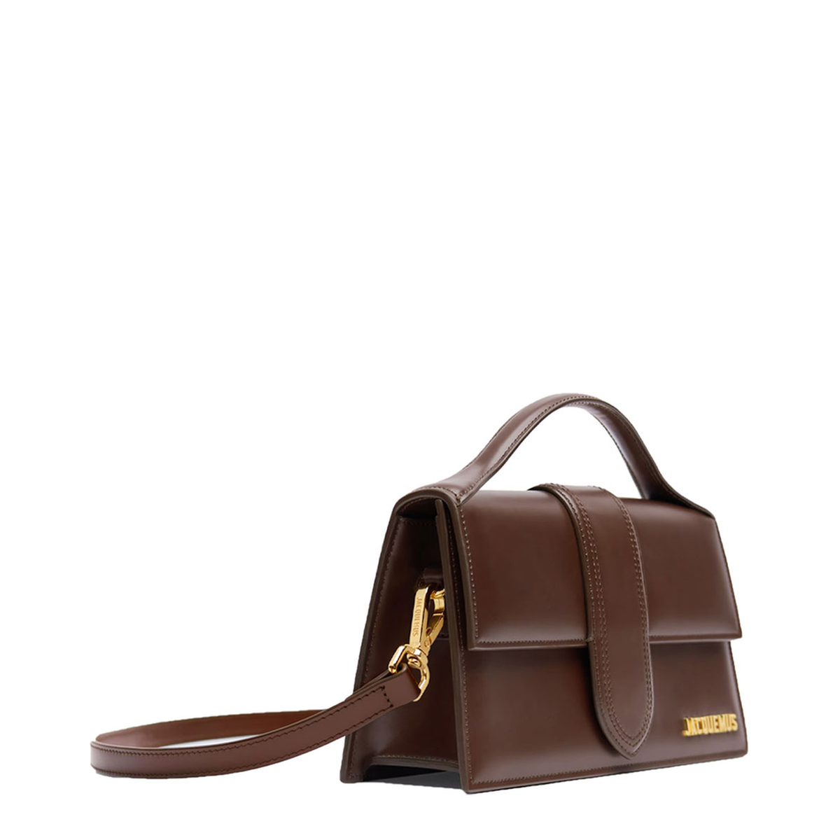 Large Calfskin Crossbody Bag - Brown