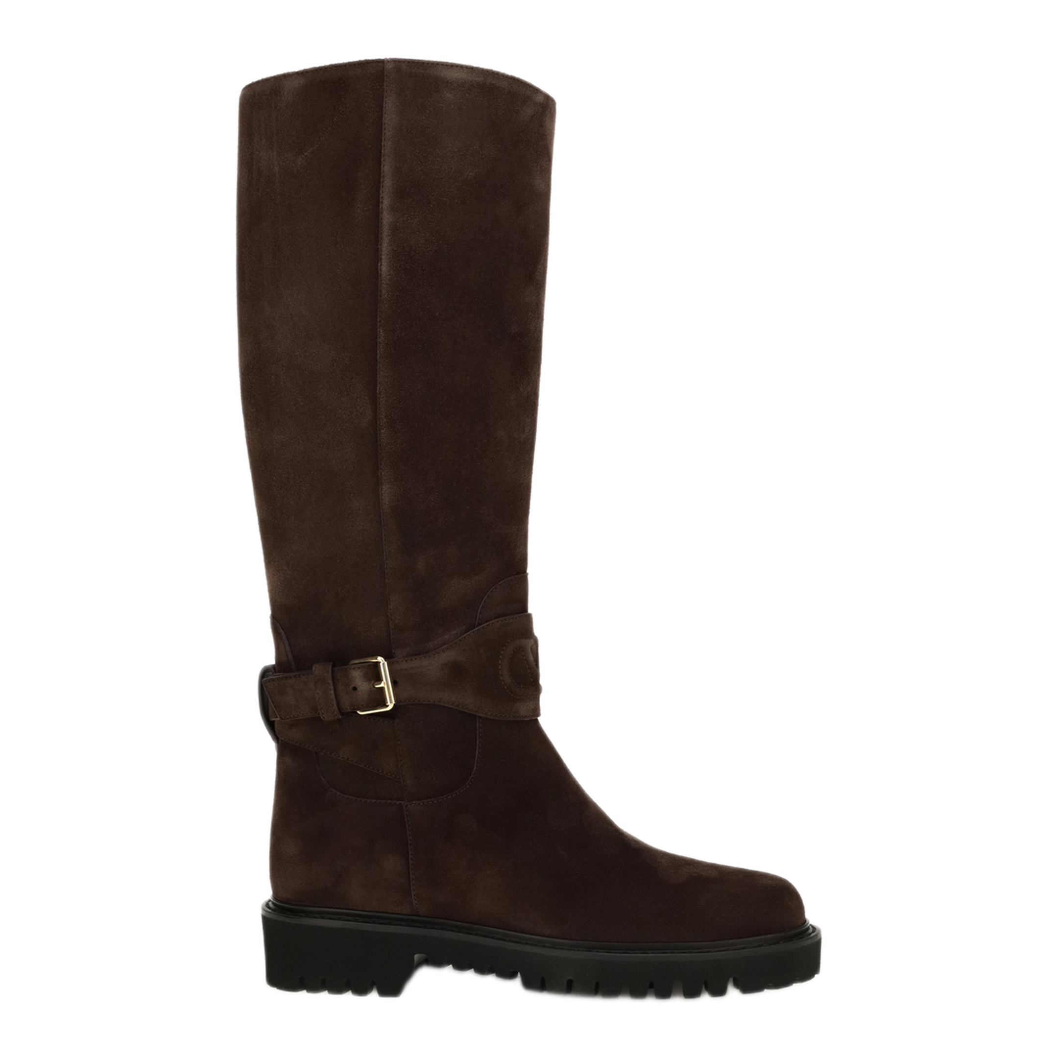MAYFEYR - Valentino - Vlogo Signature Suede High Boots - 9W2S0QA3EFG