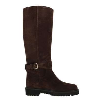 MAYFEYR - Valentino - Vlogo Signature Suede High Boots - 9W2S0QA3EFG