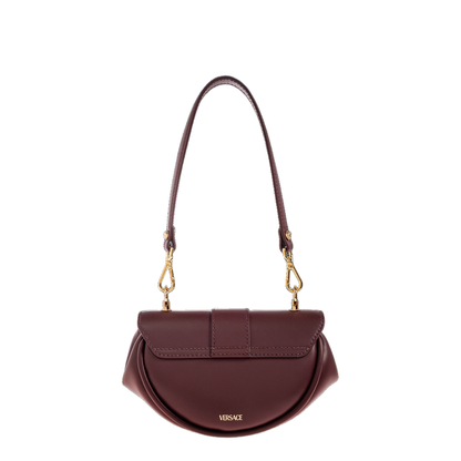 Virtus Small Calf Leather Shoulder Bag - Burgundy