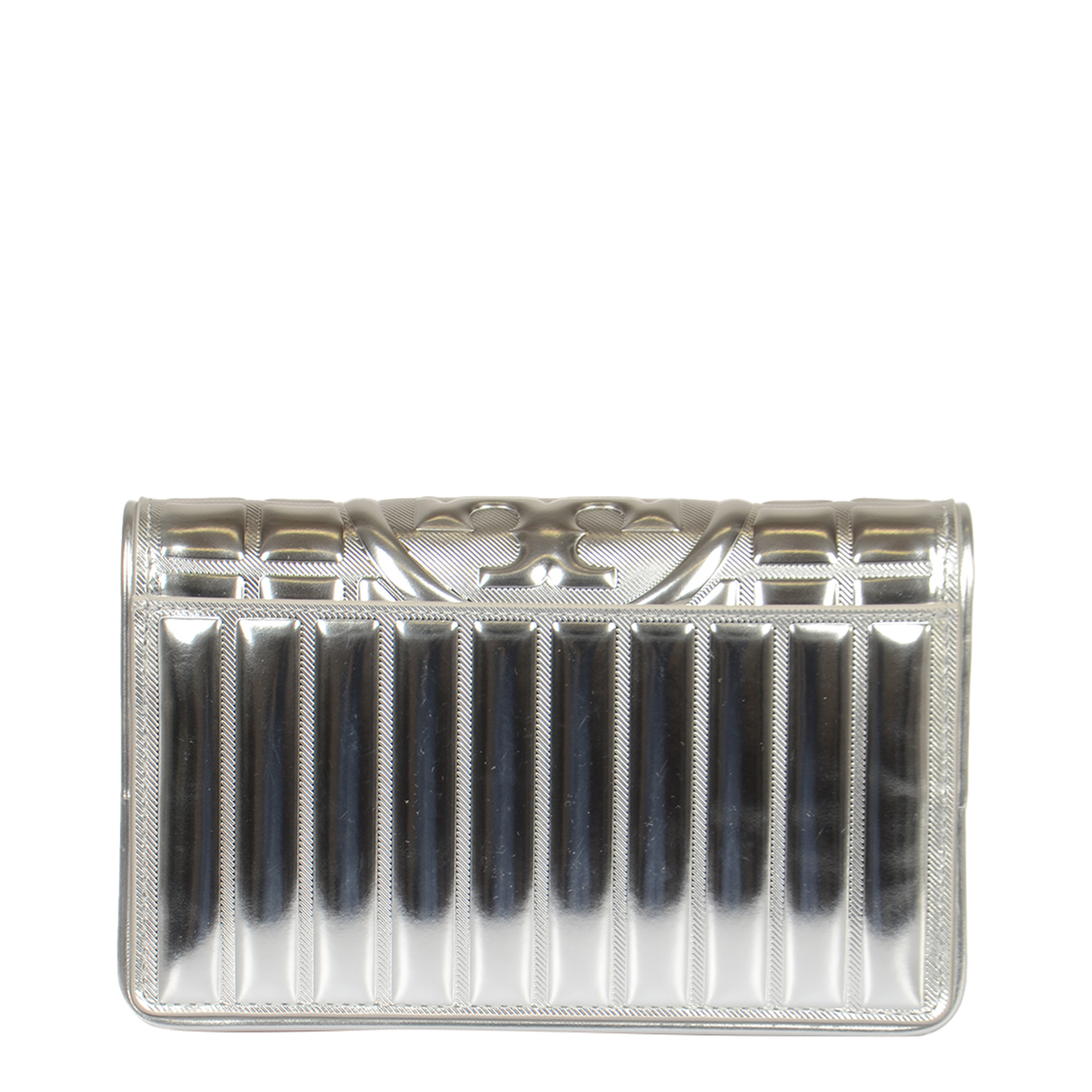 Fleming Soft Metallic Quilt Chain Wallet