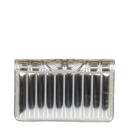 Fleming Soft Metallic Quilt Chain Wallet