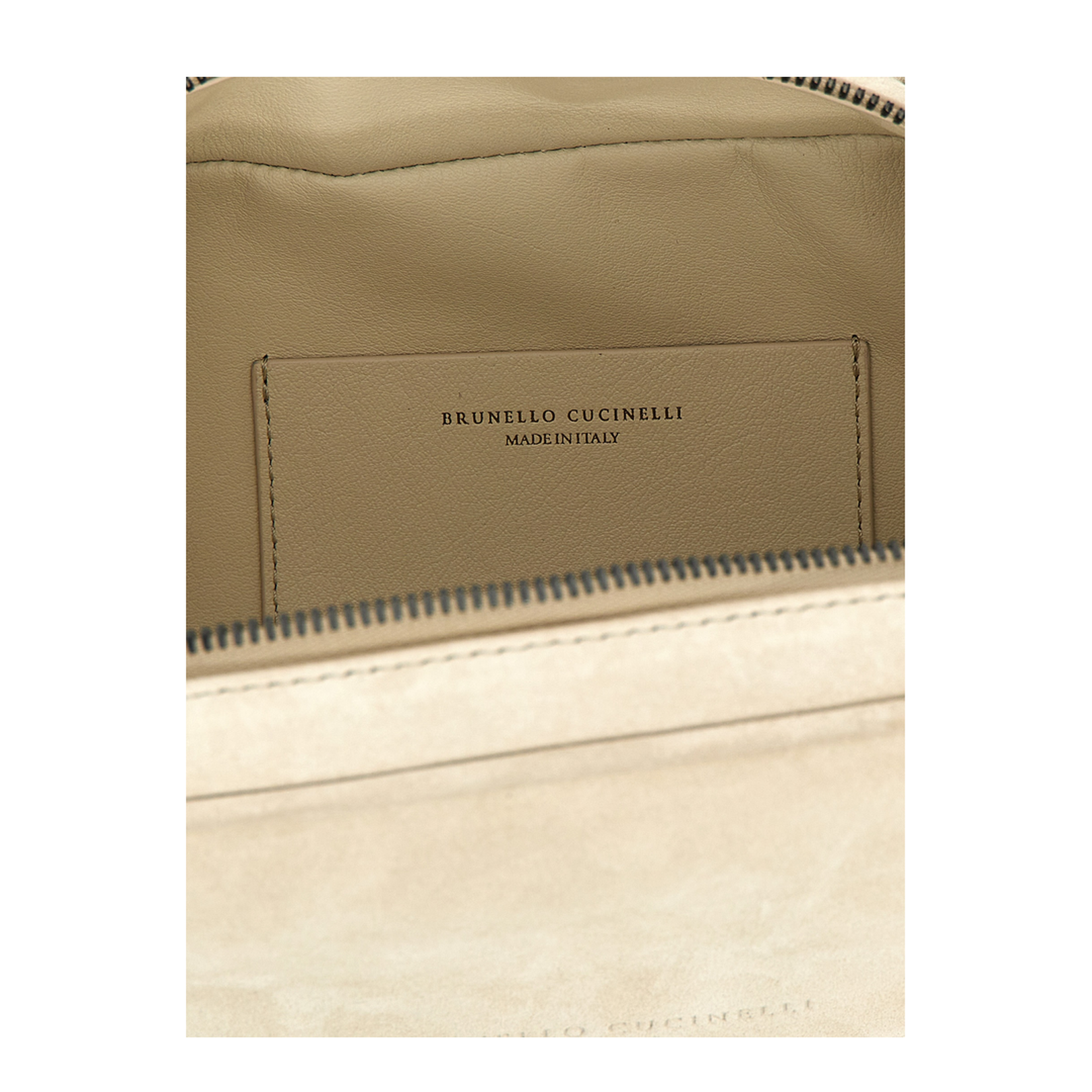 'Boston Explorer' White Crossbody Bag With Removable Metal Padlock Charm