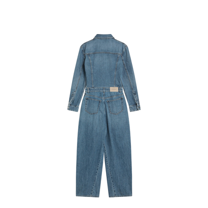 Denim Wide Jumpsuit