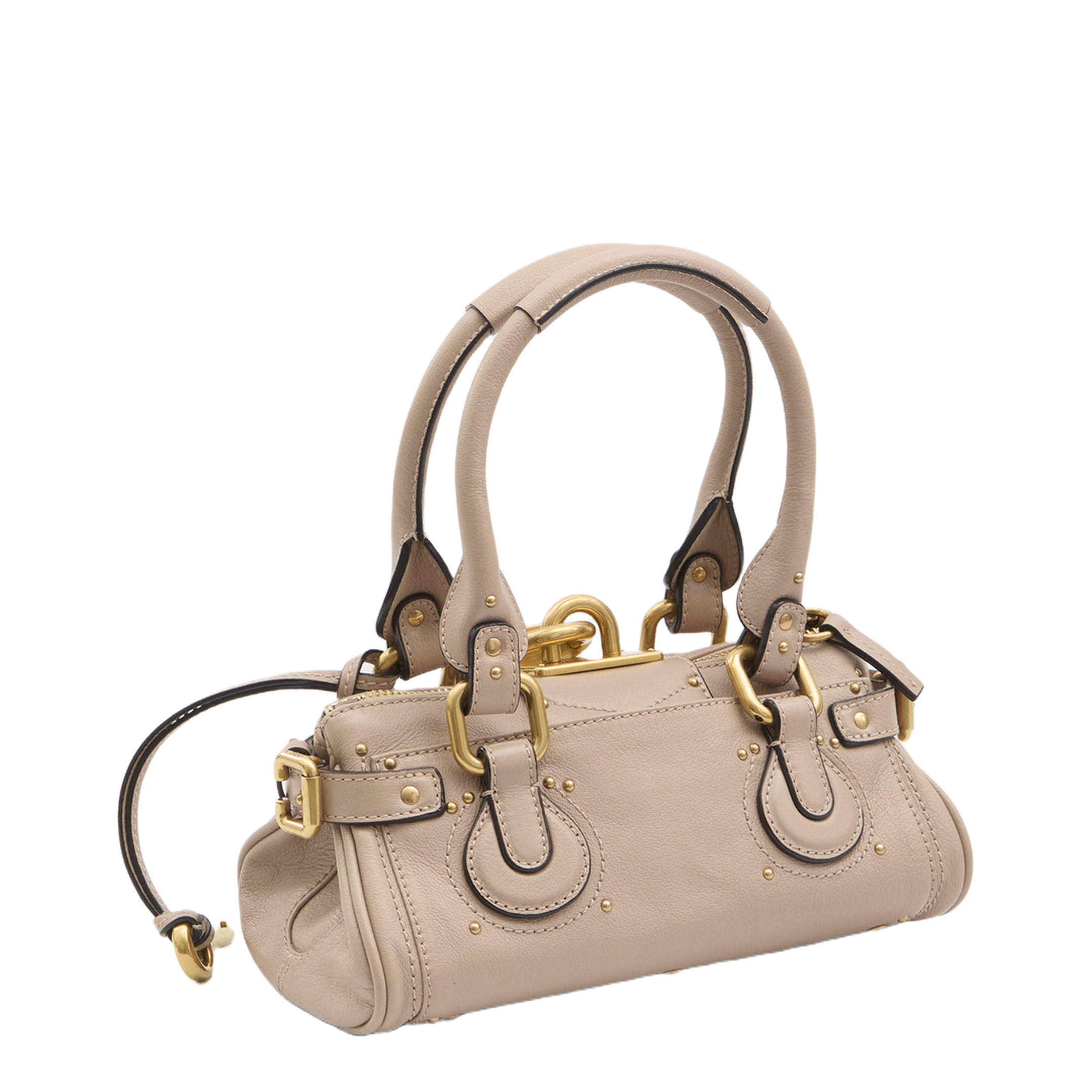 Paddington Small Grained Leather Shoulder Bag - Earthy Pink