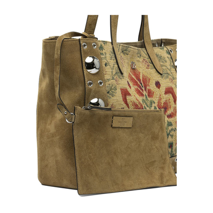 Medium Tote Bag Nellcôte in Jacquard Fabric