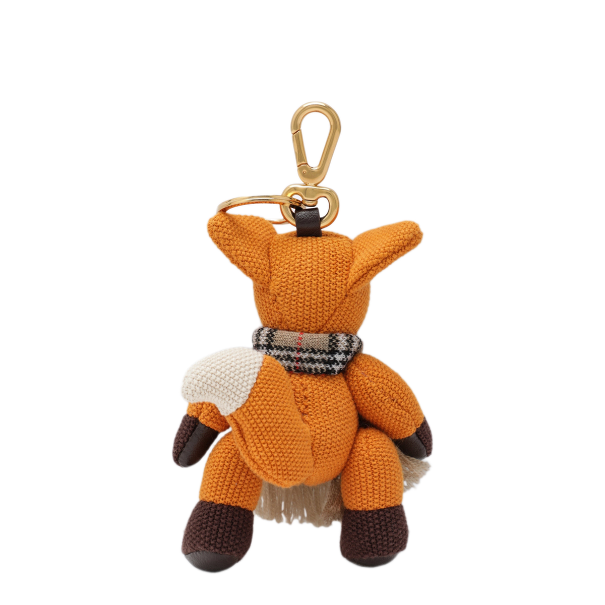 MAYFEYR - Burberry - Orange Fox Charm In Knitted Cotton - 8129323103900A4558