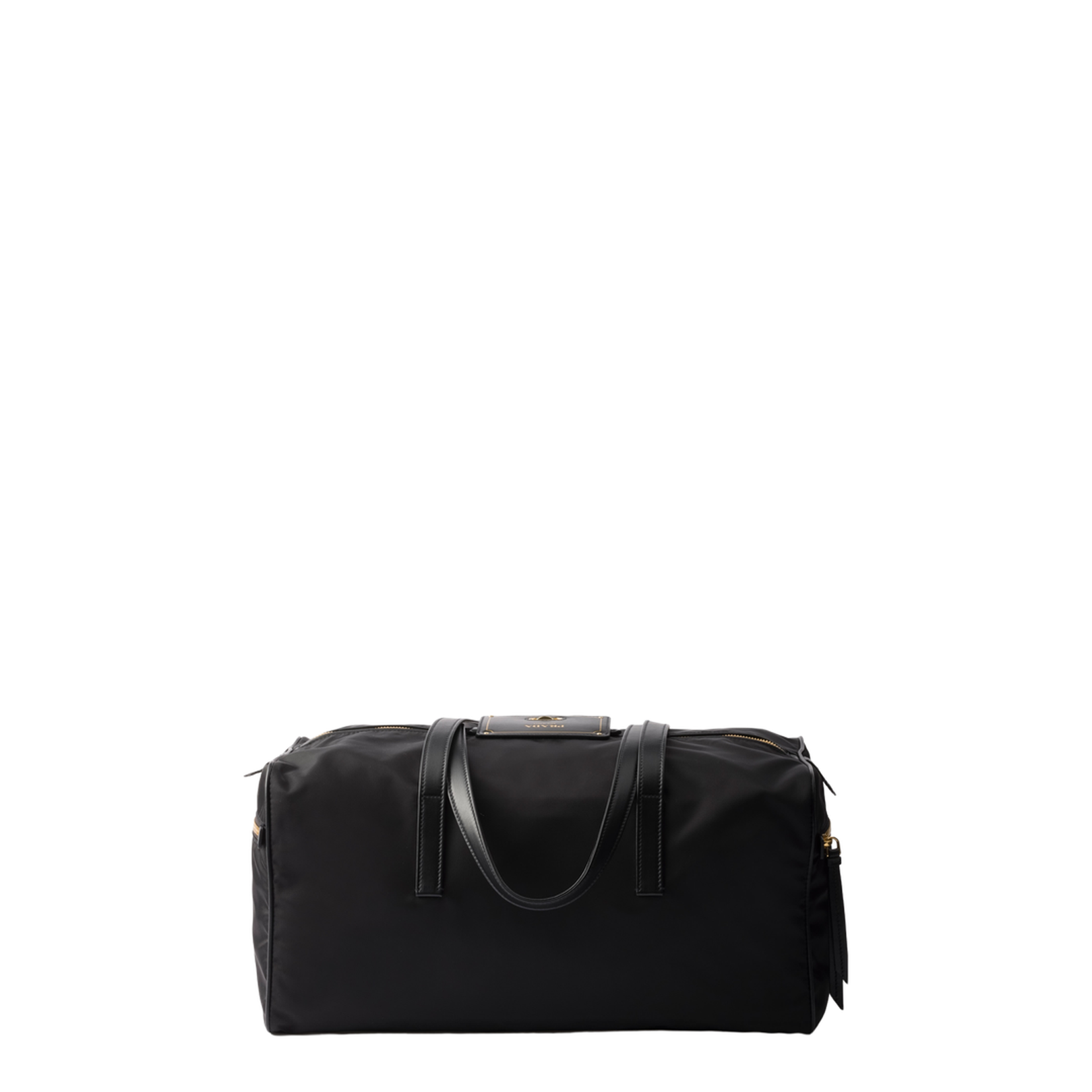 Large Re-Nylon Top-Handle Bag with Lock