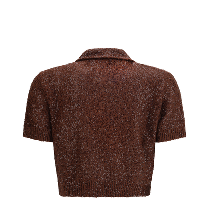 MAYFEYR - Brunello Cucinelli - Linen Cashmere Silk Top With Sequins - MDJ547605