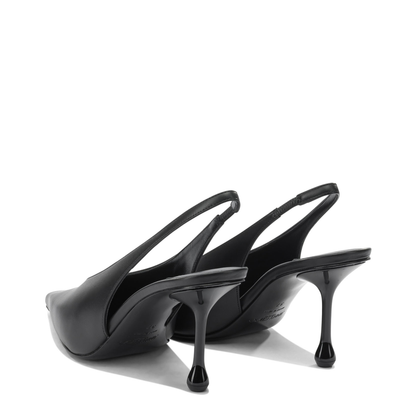 MAYFEYR - Jimmy Choo - "Isa 80" Slingback - ISA80CLFBLACK