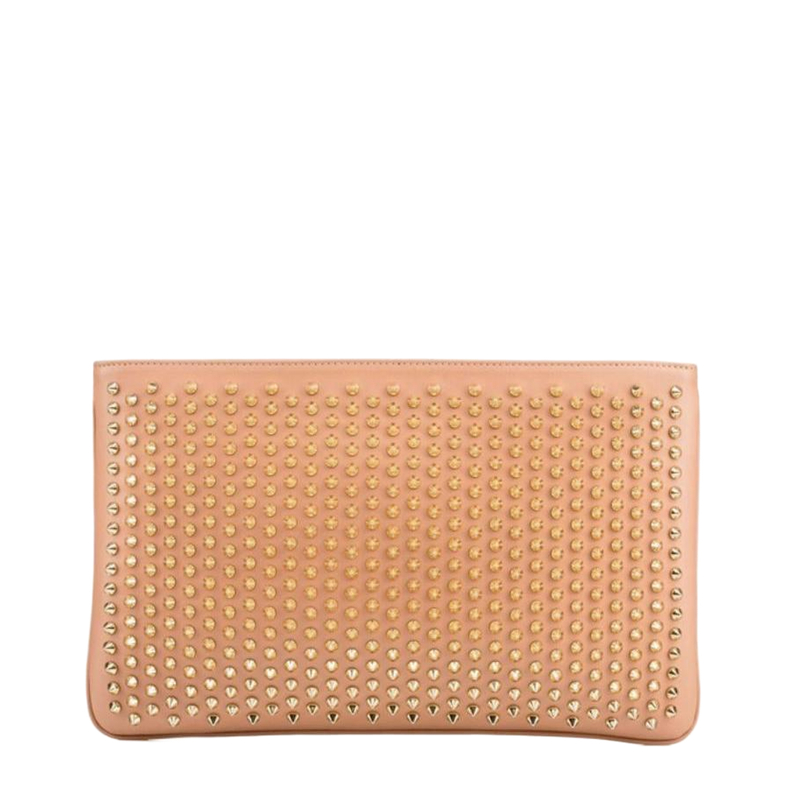 Nude Studded Shoulder Bag