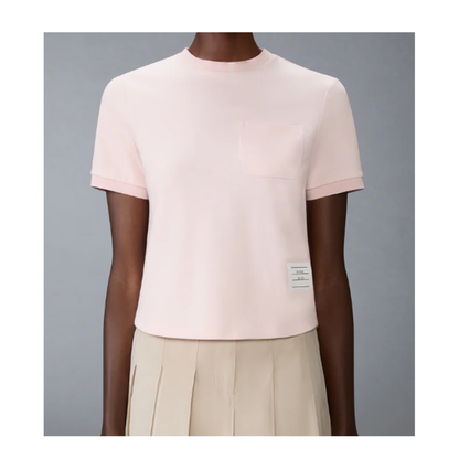 MAYFEYR - Thom Browne - Short Sleeve Tee In Cotton Milano - FJS223AJ0055640