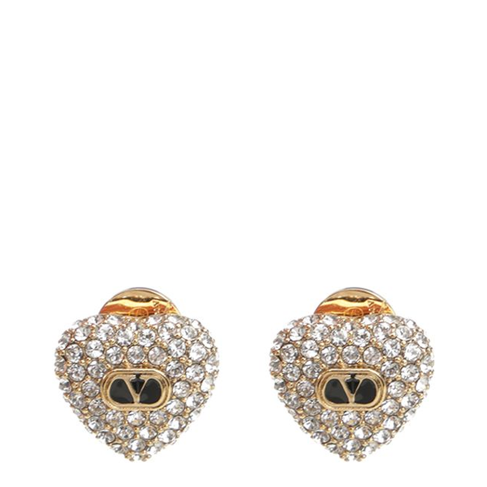 EARRINGS (CUORE 1,4cm) | COEUR ROYAL | METALLO/SMALTO/STRASS