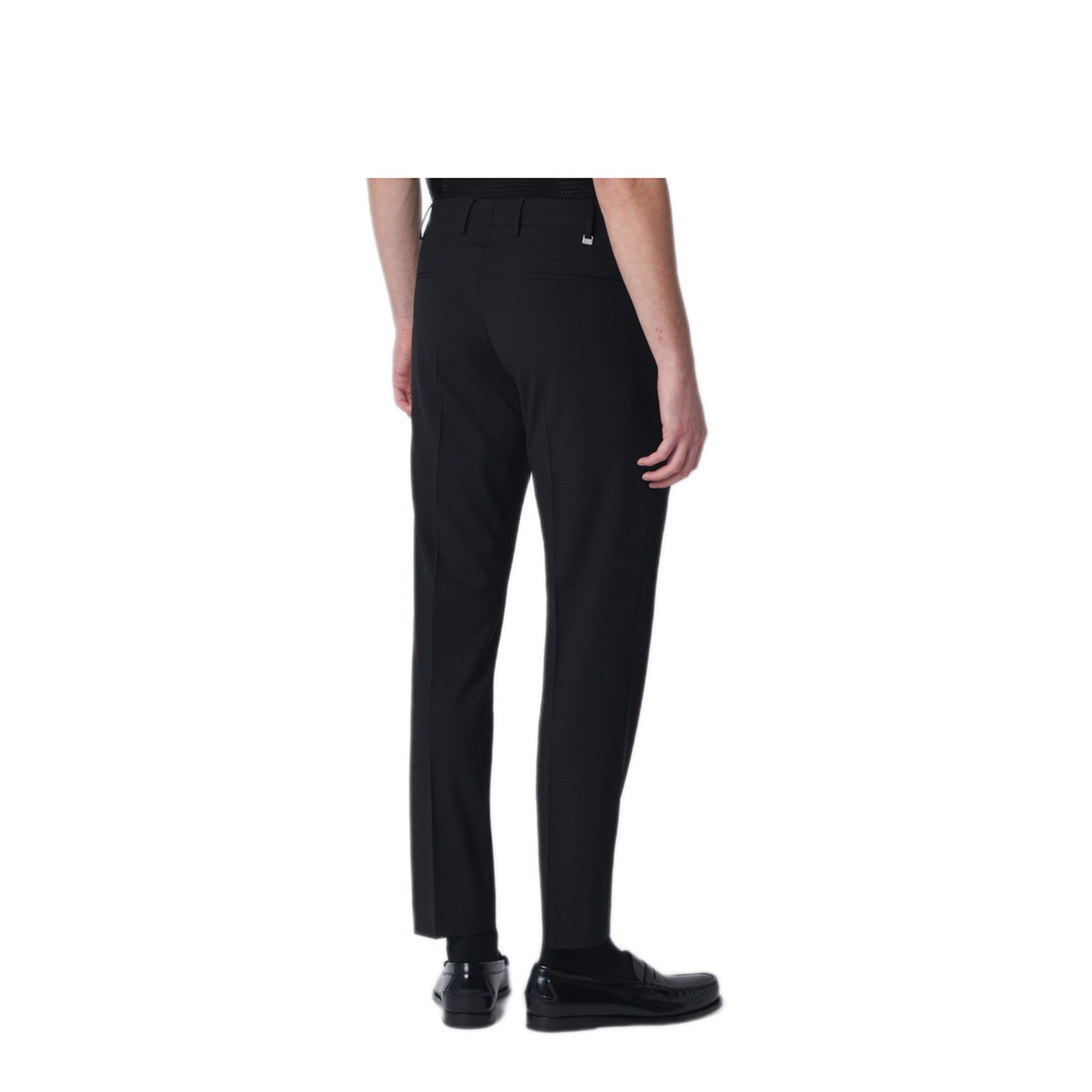 MAYFEYR - PT Torino - Black Wool Blend Trousers - COAFX0Z00FWDMA270990