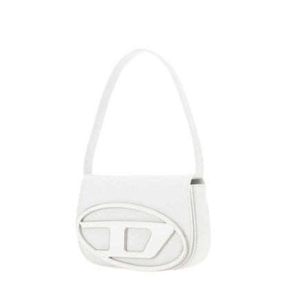 Small Calfskin Shoulder Bag - White