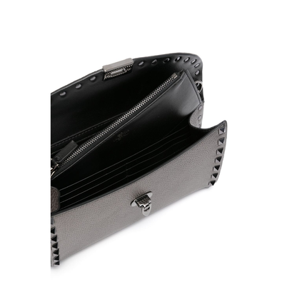 Leather Rockstud Mini Bag with Strap